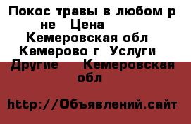 Покос травы в любом р-не › Цена ­ 200 - Кемеровская обл., Кемерово г. Услуги » Другие   . Кемеровская обл.